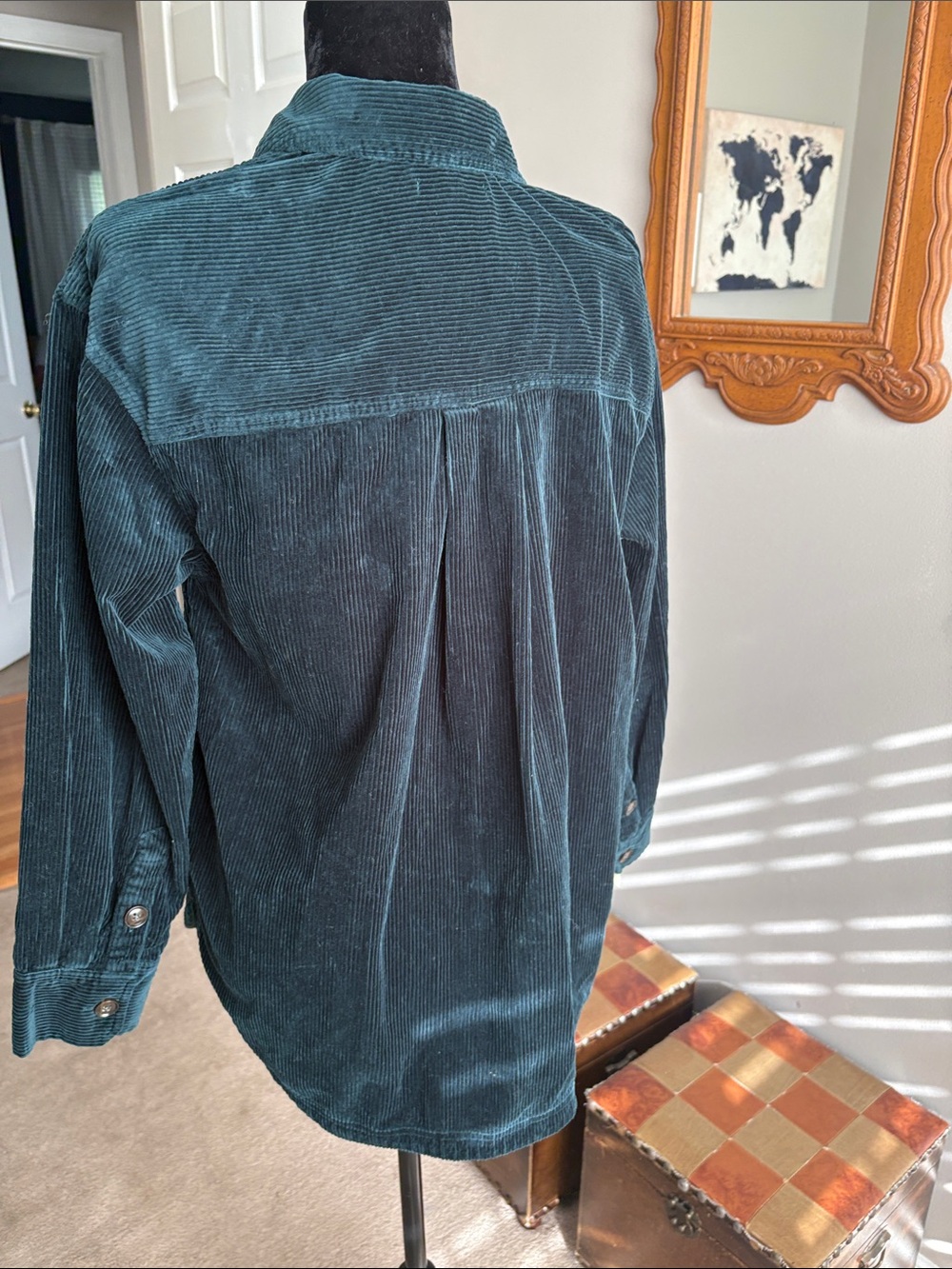 Madewell Deep Teal Corduroy Button-Up Jacket - Picture 9 of 10